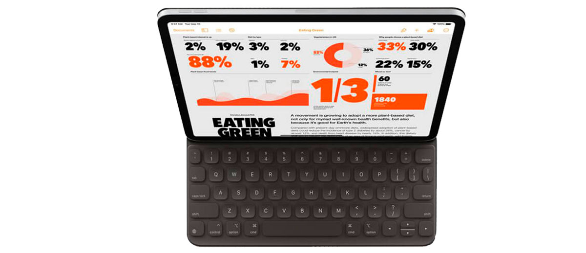 Чехол-клавиатура для iPad Pro 12.9" (2018/2020) Apple Smart Keyboard Folio (MXNL2)