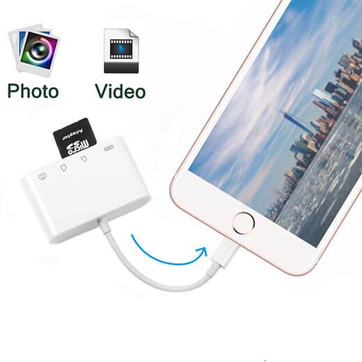 Адаптер iLoungeMax Lightning Camera Connection Kit 4-in-1 (SD Card | USB | Lightning)