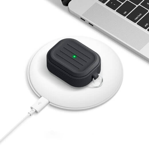 Цена силиконового чехла с карабином elago Armor Case Black для AirPods 3