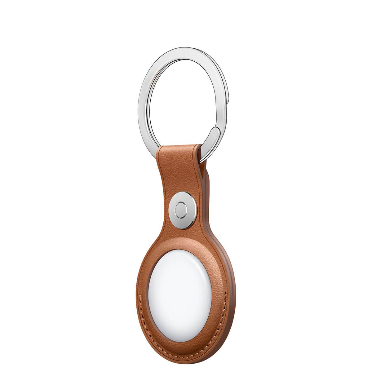 Кожаный брелок с кольцом для AirTag Apple Leather Key Ring