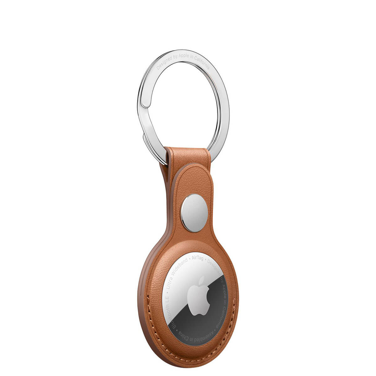 Кожаный брелок с кольцом для AirTag Apple Leather Key Ring