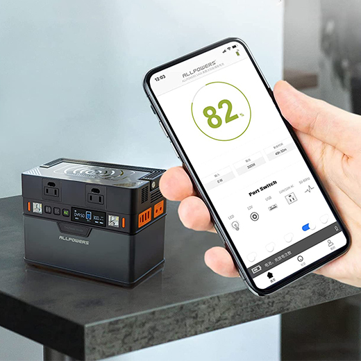 Портативна зарядна станція Allpowers Portable Power Station 288Wh | 300W Black | Gray купити