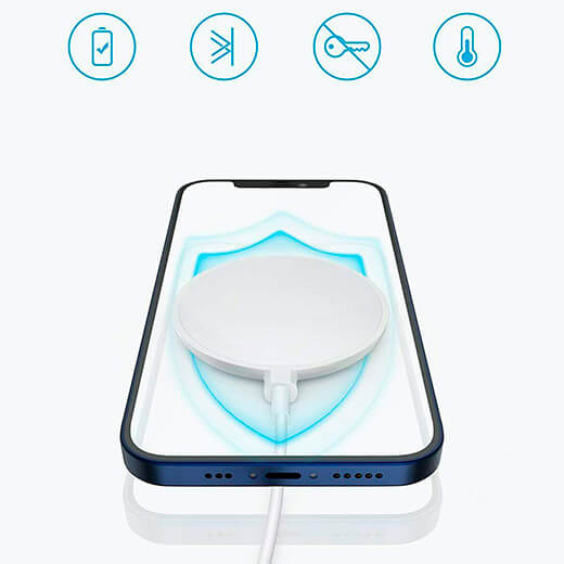 Беспроводная магнитная зарядка Anker Qi Charging Pad MagSafe для iPhone 14 | 13 | 12