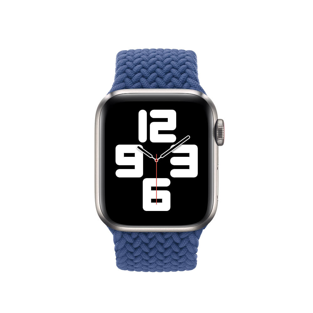 Плетеный монобраслет Apple Braided Solo Loop Maize (ML3G3) для Apple Watch 41mm | 40mm | 38mm Размер 5 — аксессуар изготовлен из прочного полиеэстерового волокна