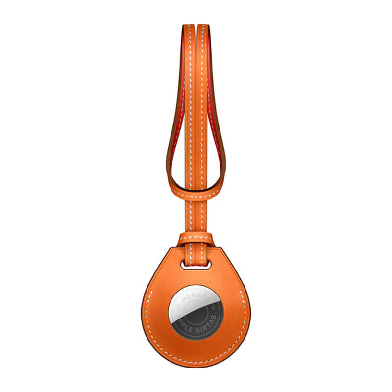 Чехол-петля Apple Hermès Bag Charm Bleu Indigo (MX862) для AirTag