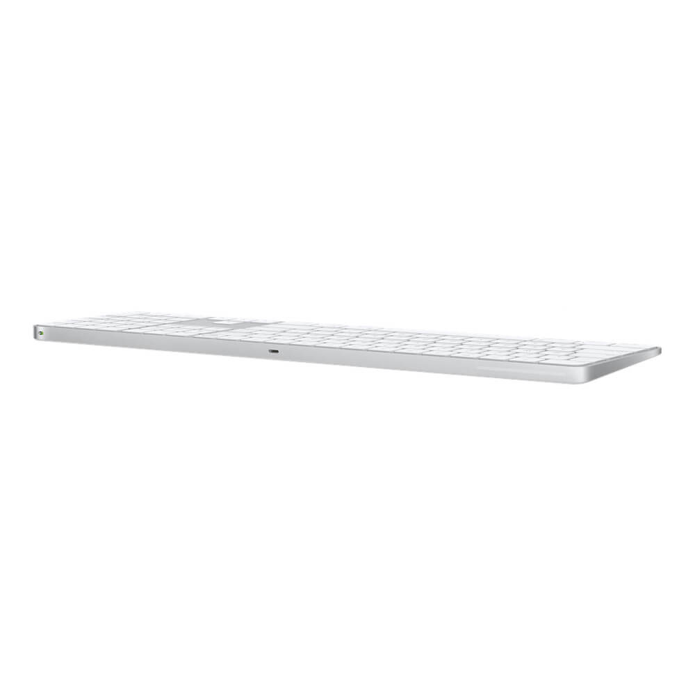 Бездротова та перезаряджається Клавіатура Apple Magic Keyboard with Touch ID and Numeric Keypad Silver US English (MK2C3)