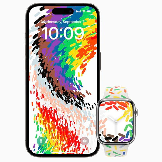 Силиконовый ремешок Apple Pride Edition Sport Band (MRTL3) для Apple Watch 41mm | 40mm | 38mm (S/M)