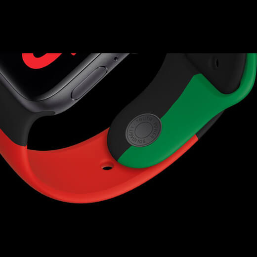 Спортивний ремінець Apple Sport Band Black Unity для Apple Watch 40mm | 38mm Series SE | 6 | 5 | 4 | 3 | 2 | 1