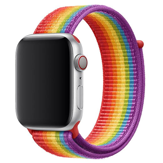 Ремешок Apple Sport Loop (PRODUCT)RED (ML8G3) для Apple Watch Ultra 49mm | 45mm | 44mm | 42mm Series имеет специальную застежку крючкообразной формы