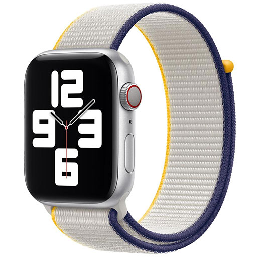 Ремешок Apple Sport Loop (PRODUCT)RED (ML8G3) для Apple Watch Ultra 49mm | 45mm | 44mm | 42mm Series идеально повторяет контуры запястья
