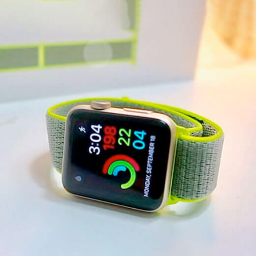 Ремешок Apple Sport Loop Pink Pomelo | Tan (ML2P3) для Apple Watch 41mm | 40mm | 38mm Series очень удобный в использовании