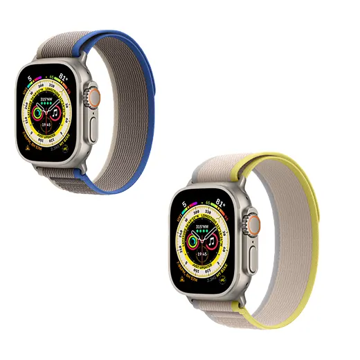 Новый ремешок Apple Trail Loop Black/Gray для Apple Watch Ultra Ultra 49mm | 45mm | 44mm | 42mm Размер S/M (MQEP3) купить Украина