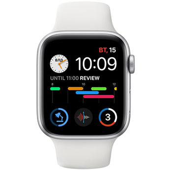 Смарт-годинник Apple Watch SE GPS, 44mm Space Gray Aluminum Case with Black Sport Band (MYDT2) З набором показників на тематику бізнесу та важливих справ