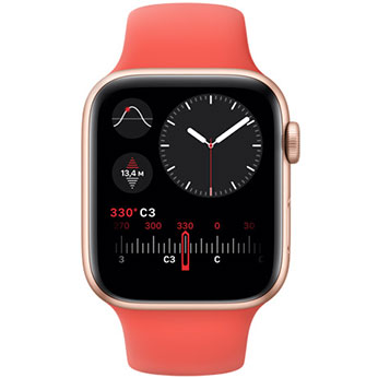 Смарт-годинник Apple Watch SE GPS, 44mm Space Gray Aluminum Case with Black Sport Band (MYDT2) Для прогулянок незнайомою місцевістю використовуючи компас