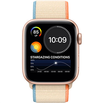Смарт-годинник Apple Watch SE GPS, 44mm Space Gray Aluminum Case with Black Sport Band (MYDT2) З набором показників на тематику бізнесу та важливих справ