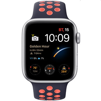 Смарт-годинник Apple Watch SE GPS, 44mm Space Gray Aluminum Case with Black Sport Band (MYDT2) З вимірювальними приладами фотографам