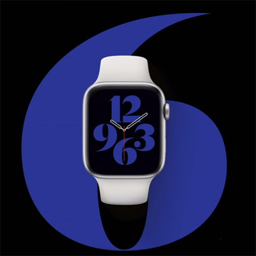 Смарт-часы Apple Watch Series 6 GPS, 44mm Space Gray Aluminum Case with Black Sport Band (M00H3) Новые сенсационные циферблаты
