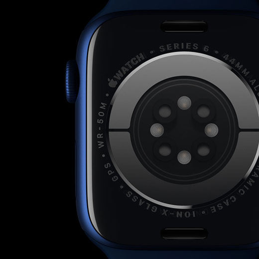 Смарт-часы Apple Watch Series 6 GPS, 44mm Space Gray Aluminum Case with Black Sport Band (M00H3)