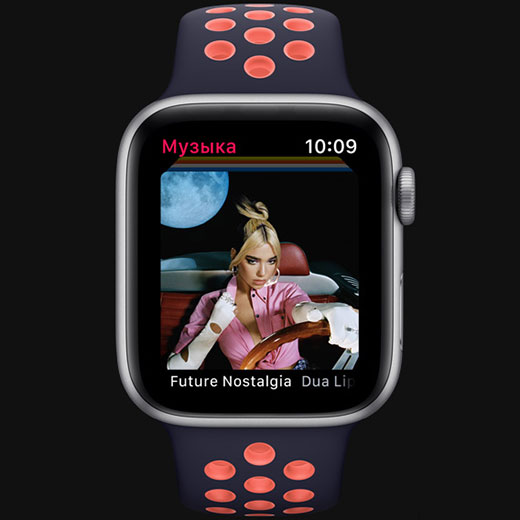 Смарт-часы Apple Watch Series 6 GPS, 44mm Space Gray Aluminum Case with Black Sport Band (M00H3)