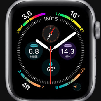 Смарт-часы Apple Watch Series 6 GPS, 44mm Space Gray Aluminum Case with Black Sport Band (M00H3)