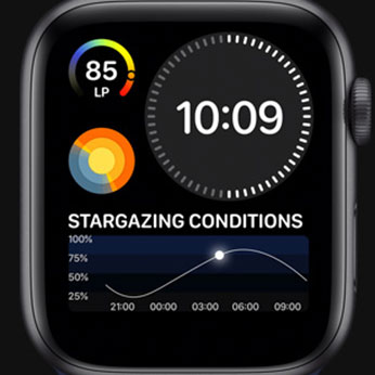 Смарт-часы Apple Watch Series 6 GPS, 44mm Space Gray Aluminum Case with Black Sport Band (M00H3)