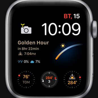 Смарт-часы Apple Watch Series 6 GPS, 44mm Space Gray Aluminum Case with Black Sport Band (M00H3)
