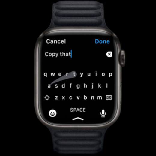 Смарт-часы Apple Watch Series 7 GPS, 45mm Midnight Aluminum Case with Midnight Sport Band (MKN53) имеют улучшенное управление