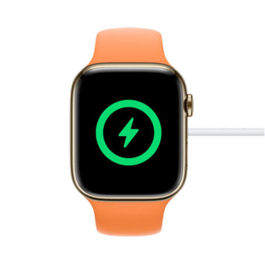 Смарт-часы Apple Watch Series 7 GPS, 45mm Midnight Aluminum Case with Midnight Sport Band (MKN53) with Red Sport Band (MKN23) имеют быструю зарядку