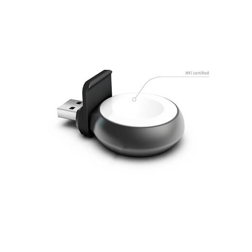 Бездротове зарядний пристрій для Apple Watch Zens Aluminium USB-Stick
