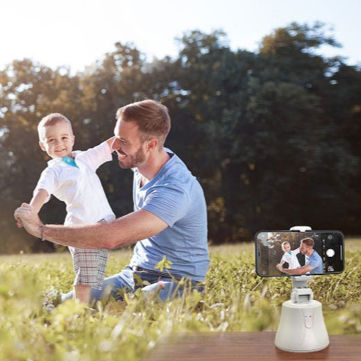 Универсальный держатель Baseus 360° AI Following Shot Tripod Head White цена