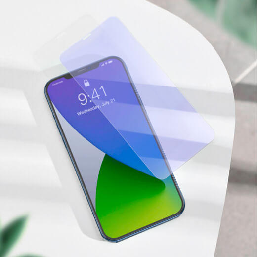 Захисне скло Baseus Anti-Blue Light Tempered Glass 0.3mm для iPhone 12 Pro Max (2 шт.)