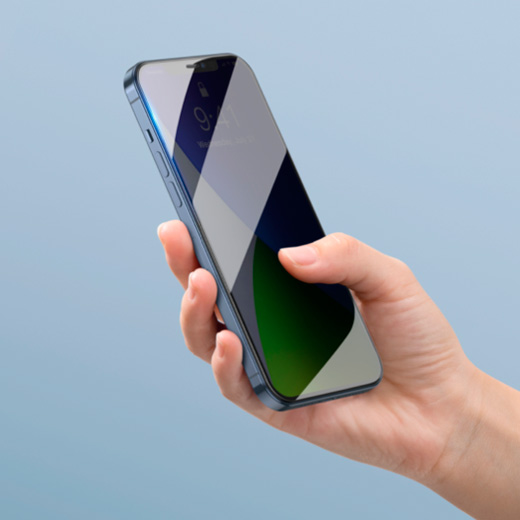 Защитное стекло антишпион Baseus Anti-Peeping Tempered Glass 0.3mm для iPhone 12