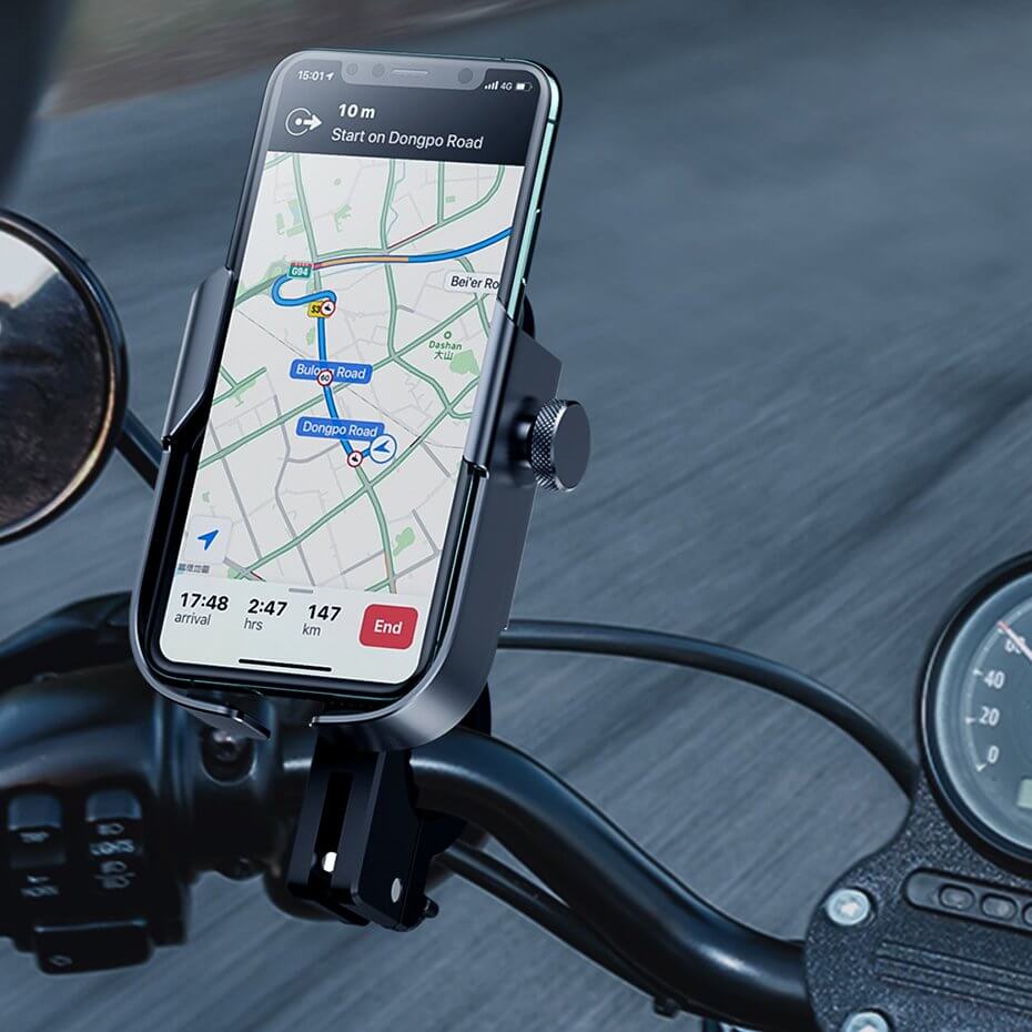 Купити велоутримувач Baseus Armor Motorcycle Holder Black для iPhone | телефона у Києві