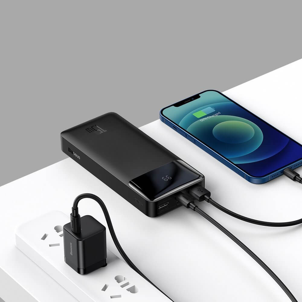 Купити Power Bank Baseus Bipow Digital Display Power Bank Black 10000mAh 15W у Києві