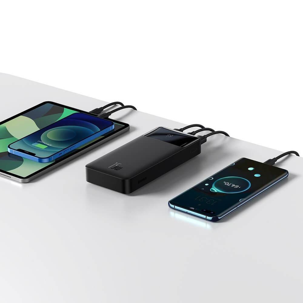 Цена внешного аккумулятора Baseus Bipow Digital Display Power Bank Black 10000mAh 15W в Киеве, Украине