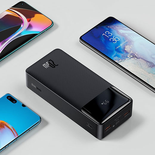 Повербанк Baseus Bipow Digital Display Power Bank Black 30000mAh 15W качество и цена