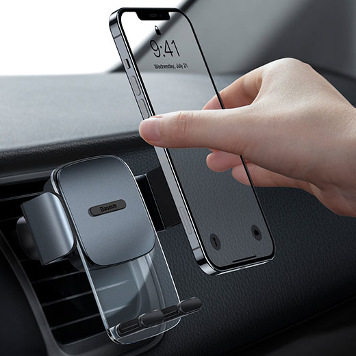 Автодержатель Baseus Easy Control Clamp Car Mount Holder Black для смартфона качество