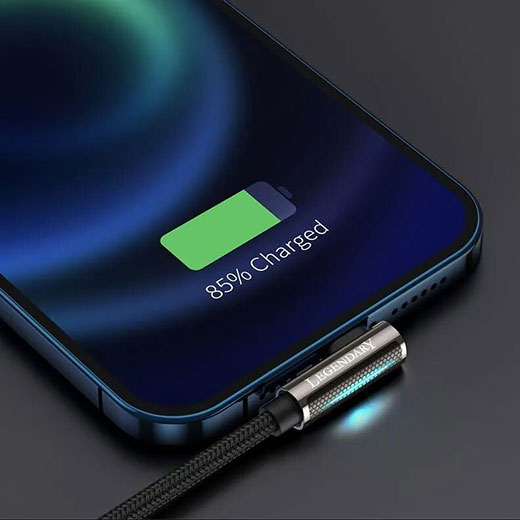 Міцний та практичний зарядний кабель Baseus Legend Series Elbow Fast Charging Data Cable USB to Lightning 2.4A