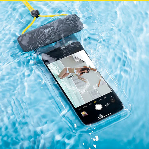 Водонепроницаемый чехол Baseus Let's go Slip Cover Waterproof Bag Gray | Black купить