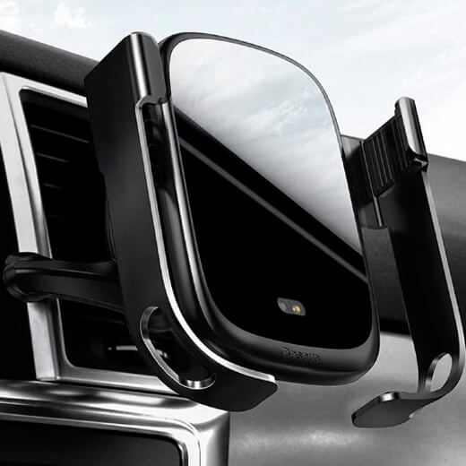 Автодержатель з бездротовою зарядкою Baseus Rock-Solid Car Holder