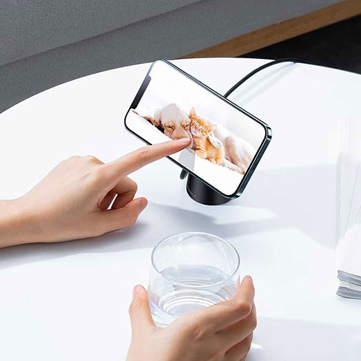 Беспроводное зарядное устройство Baseus Simple Stand Wireless Charger MagSafe 15W Black качество и цена