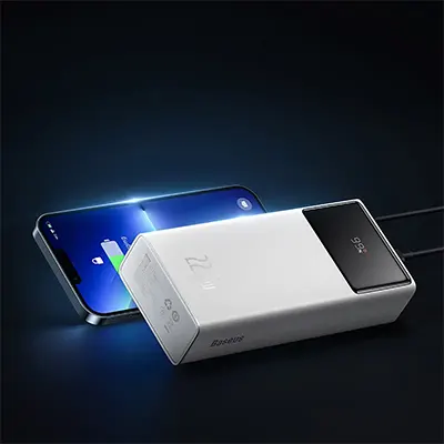 Повербанк Baseus Star-Lord Digital Display Fast Charge White 30000mAh 22.5W цена