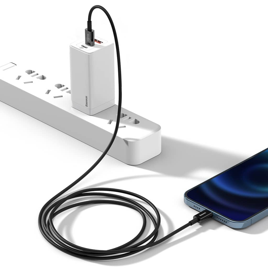 Купить зарядный кабель Baseus Superior Series Fast Charging PD 20W USB-C to Lightning White 1m в Киеве, Украине