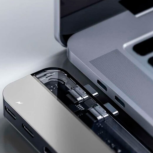 Хаб Type-C для MacBook Pro/Air Baseus Transparent Series Dual