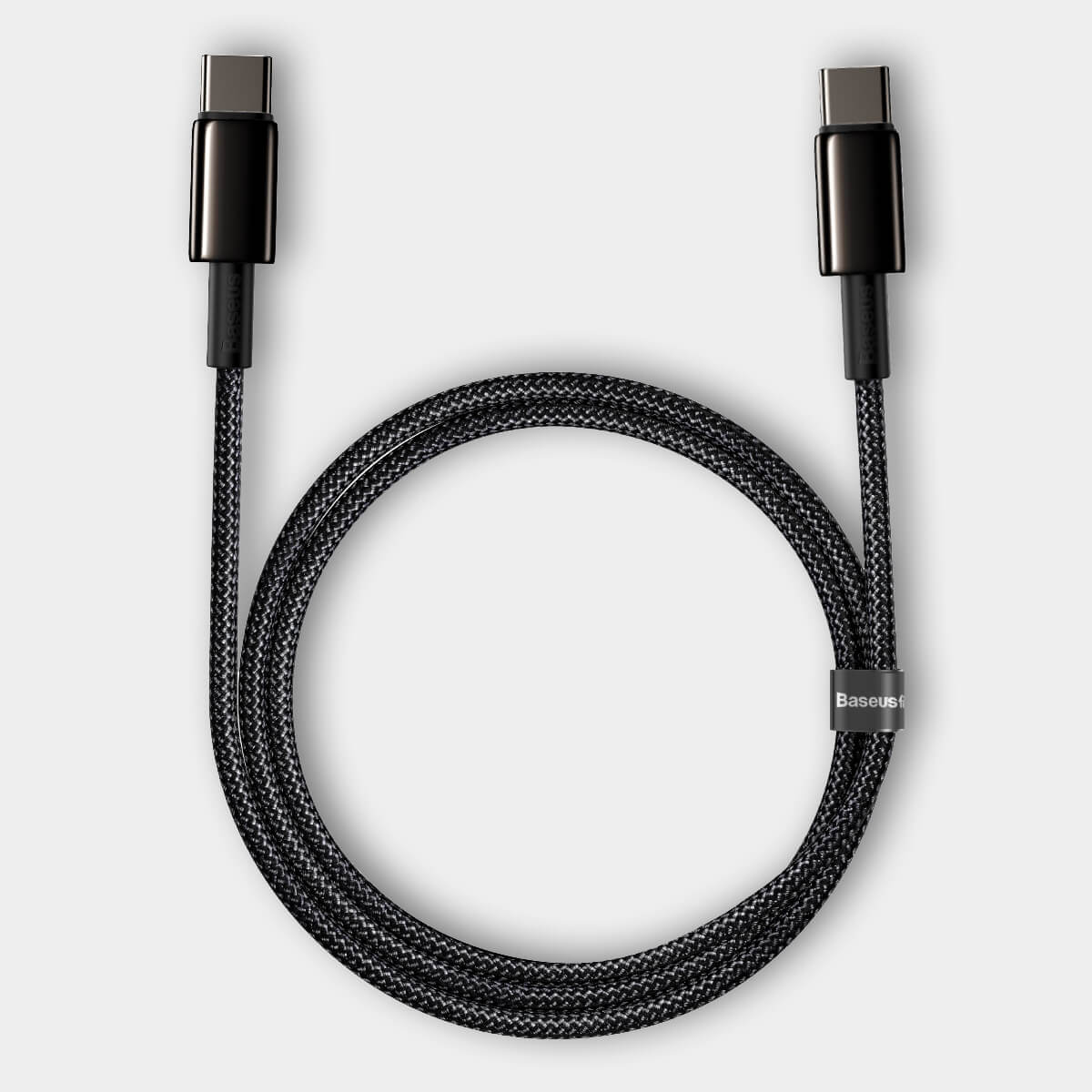 Купить нейлоновый кабель Baseus Tungsten Gold Cable Type-C to Type-C 100W (2m) в Киеве