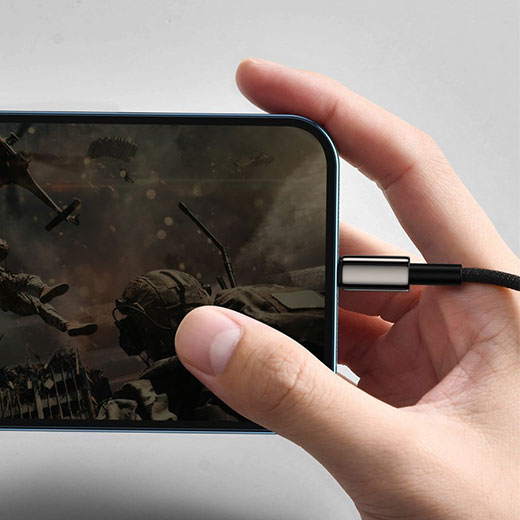 Зарядний кабель Baseus Tungsten Gold One-for-three Type C to Lightning to Micro-USB 1.5m