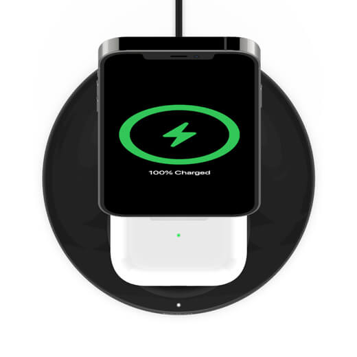 Док-станция Belkin 2-in-1 Wireless Charger with MagSafe Black для iPhone | AirPods 