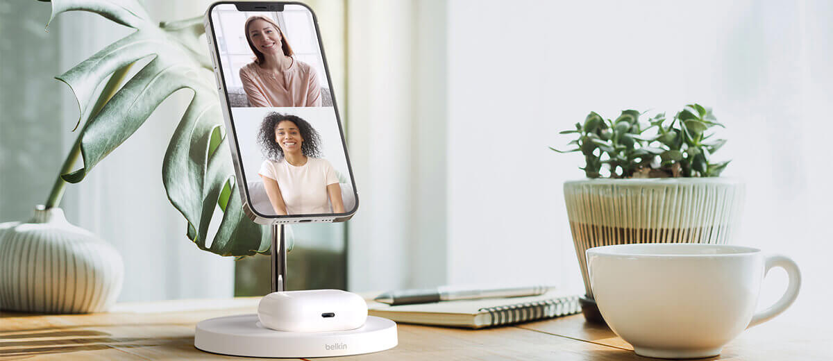 Док-станция Belkin 2-in-1 Wireless Charger with MagSafe Black для iPhone | AirPods 