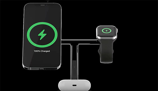 Док-станция Belkin 3 in 1 Wireless Charger with MagSafe для iPhone 14 | 13 | 12