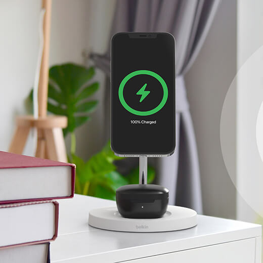 Беспроводные наушники Belkin SOUNDFORM Rise Earbuds Black Беспроводная зарядка